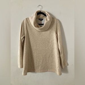 Lands End Cowl Sweater Size Small